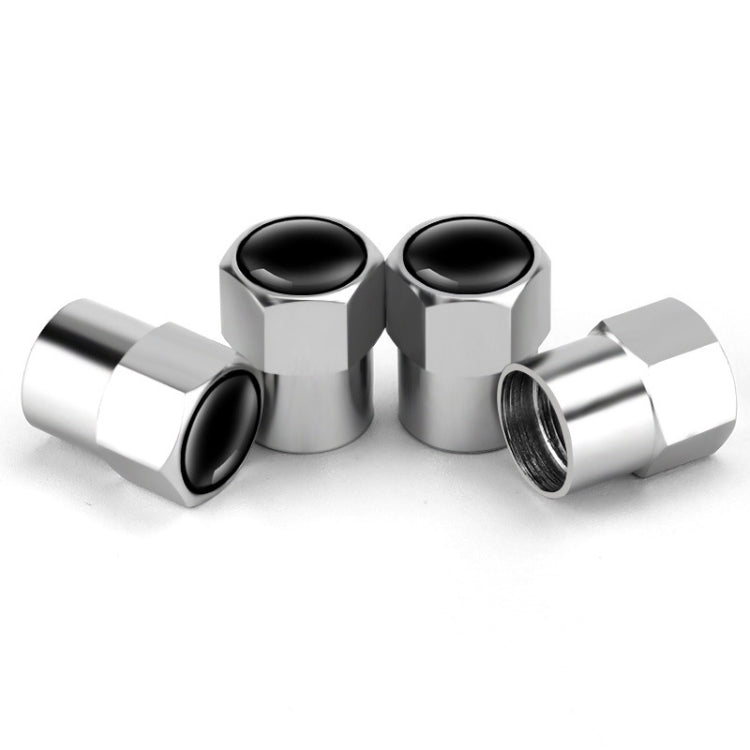 Set 4 Cappucci Valvole Esagonali in Metallo per Auto