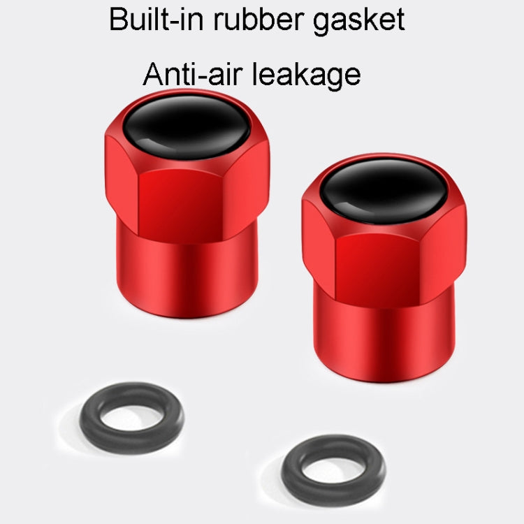 Set 4 Cappucci Valvole Esagonali in Metallo per Auto
