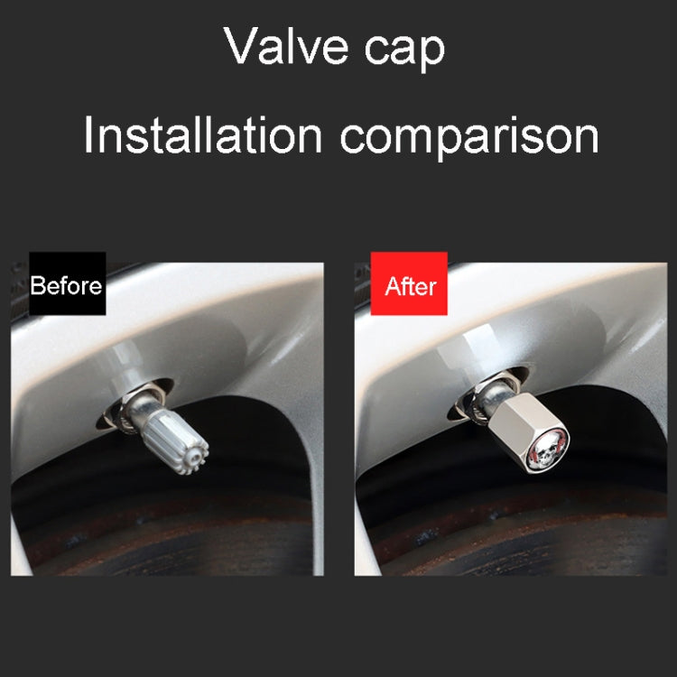 Set 4 coprivalvole in metallo per auto universale