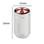 Set 4 Coprivalvole in Metallo per Pneumatici Auto