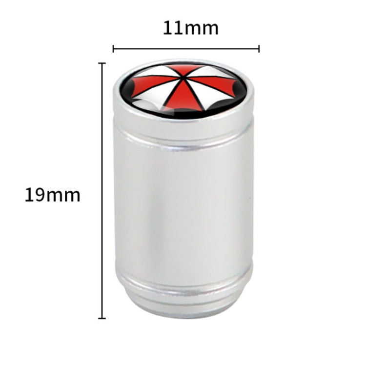 Set 4 Coprivalvole in Metallo per Pneumatici Auto