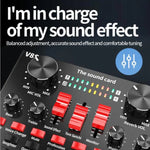 Microfono condensatore BM800 con scheda audio V8S