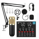 Microfono condensatore BM800 con scheda audio V8S