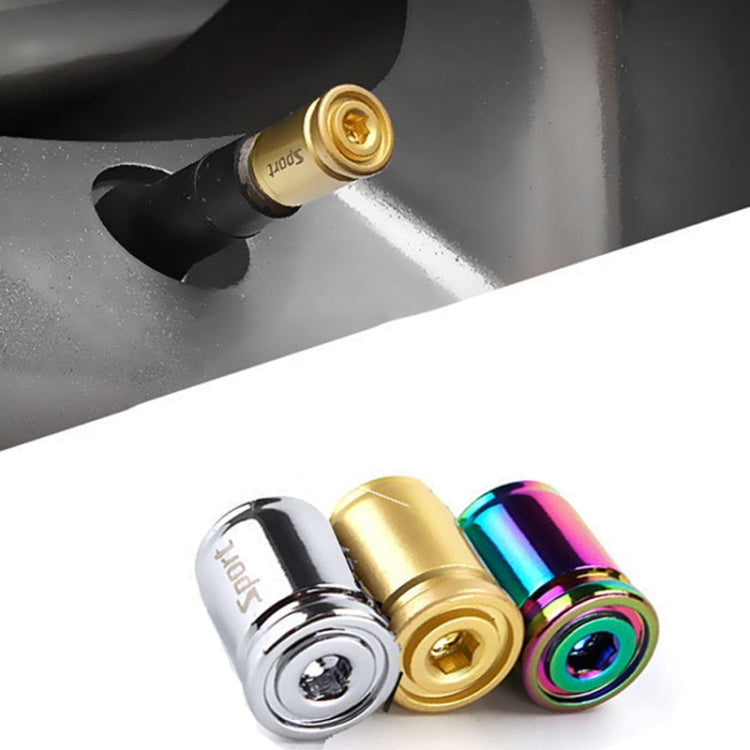 Set 4 coprivalvole antifurto per pneumatici auto in metallo