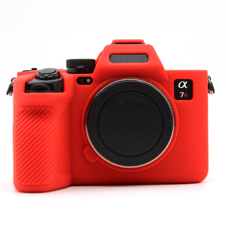 Custodia protettiva in silicone per fotocamera mirrorless Sony A7RV, Yellow, Red, Camouflage, Black, Dark Green, Coffee, White, Blue