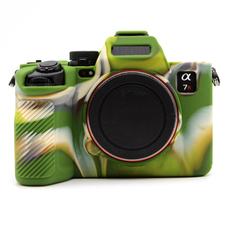 Custodia protettiva in silicone per fotocamera mirrorless Sony A7RV, Yellow, Red, Camouflage, Black, Dark Green, Coffee, White, Blue