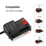 Caricabatterie rapido 20V per batterie al litio utensili