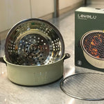 Griglia a carbone in acciaio inox per barbecue 29 cm