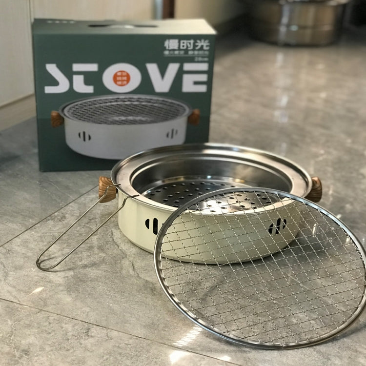 Griglia a carbone in acciaio inox per barbecue 29 cm