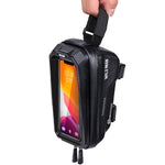 Borsa ciclismo con touch screen e guscio rigido in EVA 1,2L
