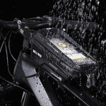 Borsa ciclismo con touch screen e guscio rigido in EVA 1,2L