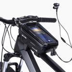Borsa ciclismo con touch screen e guscio rigido in EVA 1,2L