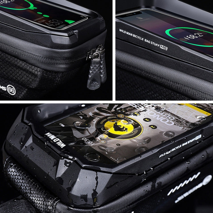 Borsa ciclismo con touch screen e guscio rigido in EVA 1,2L