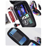 Borsa ciclismo con touch screen e guscio rigido in EVA 1,2L