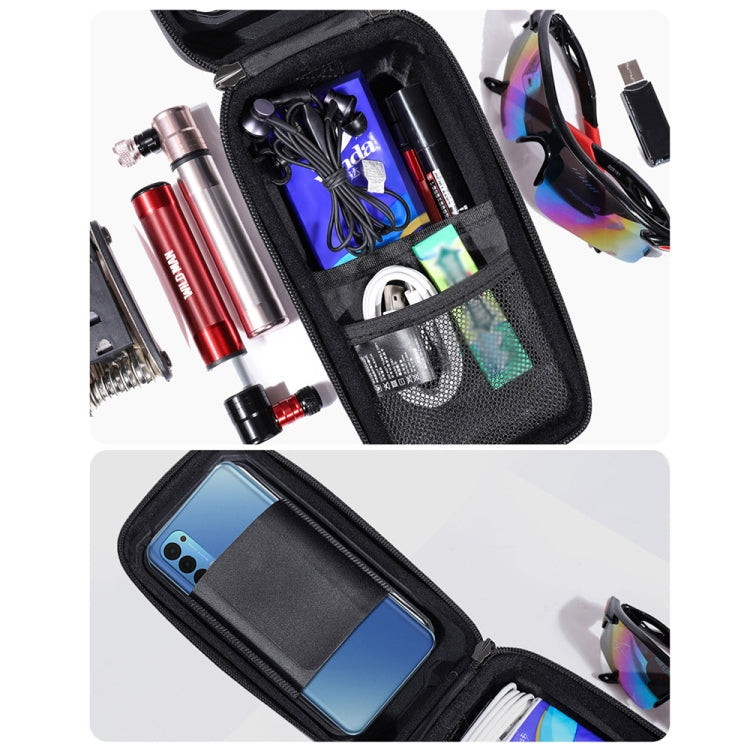 Borsa ciclismo con touch screen e guscio rigido in EVA 1,2L