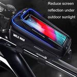 Borsa ciclismo con touch screen e guscio rigido in EVA 1,2L