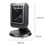 Scanner codici a barre portatile cablato compatibile PC e Android