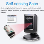 Scanner codici a barre portatile cablato compatibile PC e Android