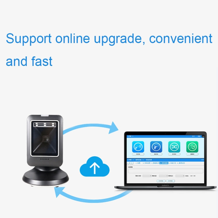 Scanner codici a barre portatile cablato compatibile PC e Android