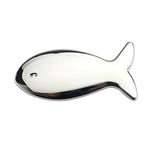 Adesivo in metallo decorativo per auto a forma di pesce 9x4 cm