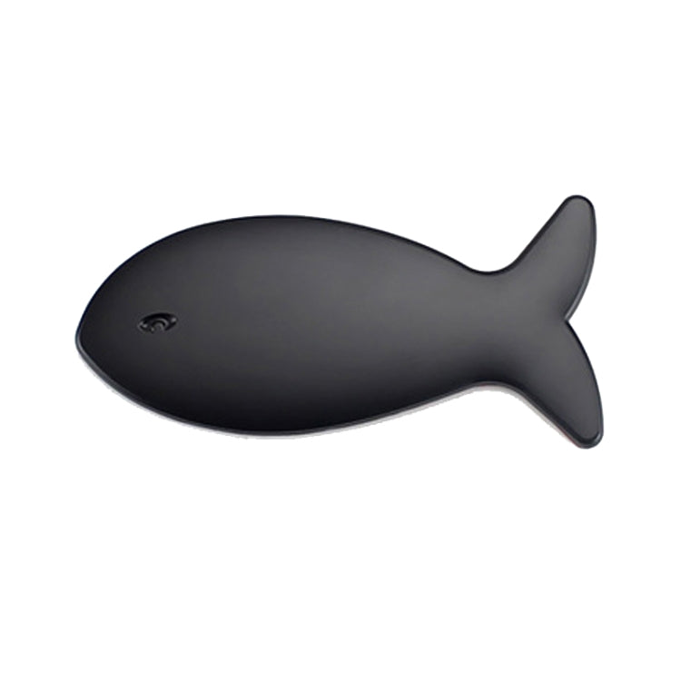 Adesivo in metallo decorativo per auto a forma di pesce 9x4 cm
