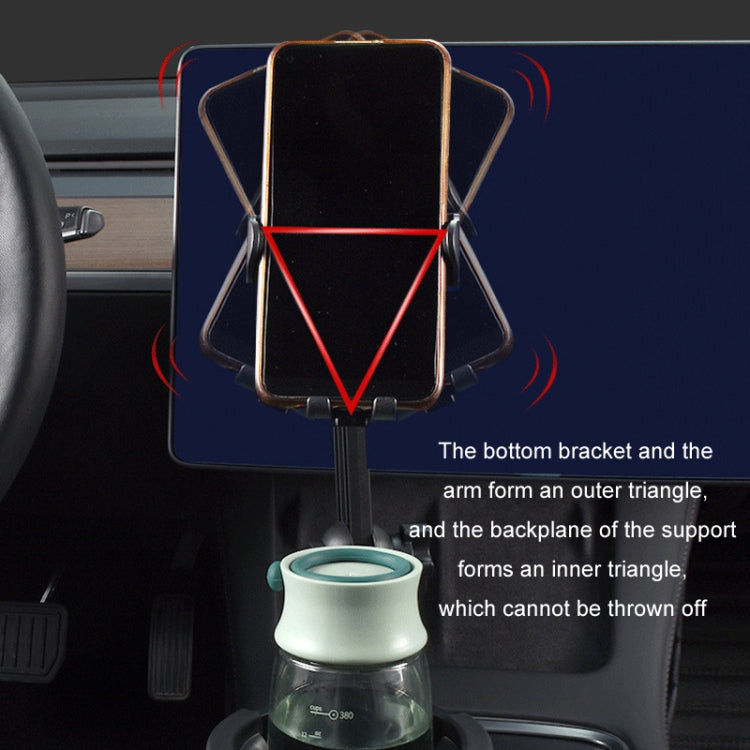 Supporto auto portabicchieri girevole 360° per smartphone