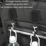Gancio multifunzionale in pelle scamosciata per auto