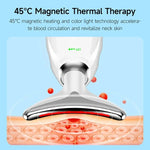 Massaggiatore elettrico viso e collo con calore 45°C