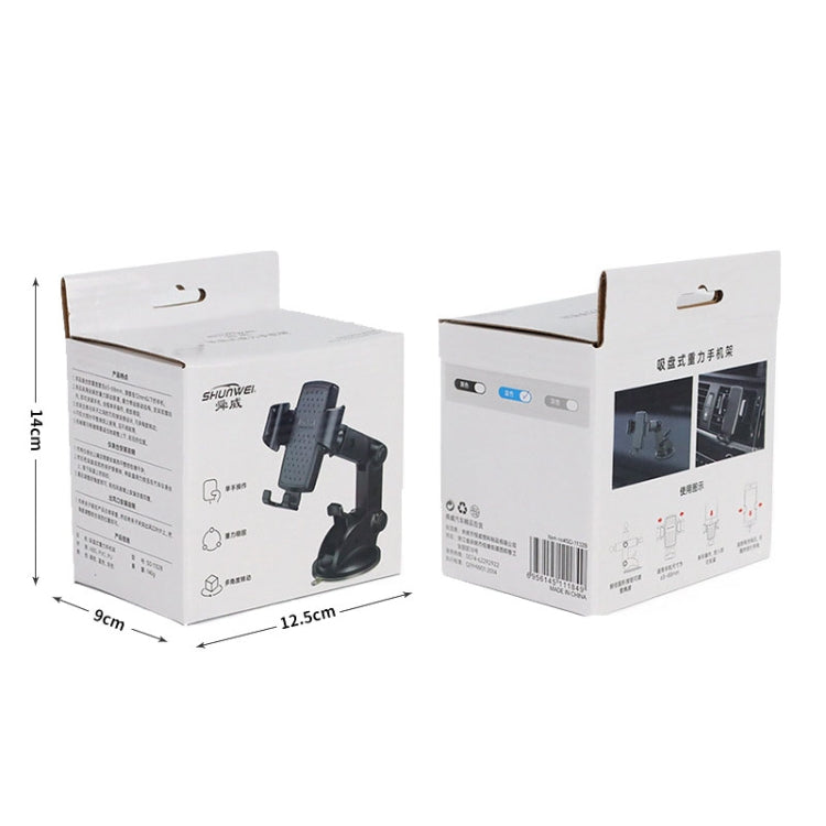 Ventosa auto SHUNWEI SD-1132B con staffa per smartphone 4-7,2"