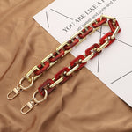 Catena per borsa in resina acrilica tartarugata 40-120 cm