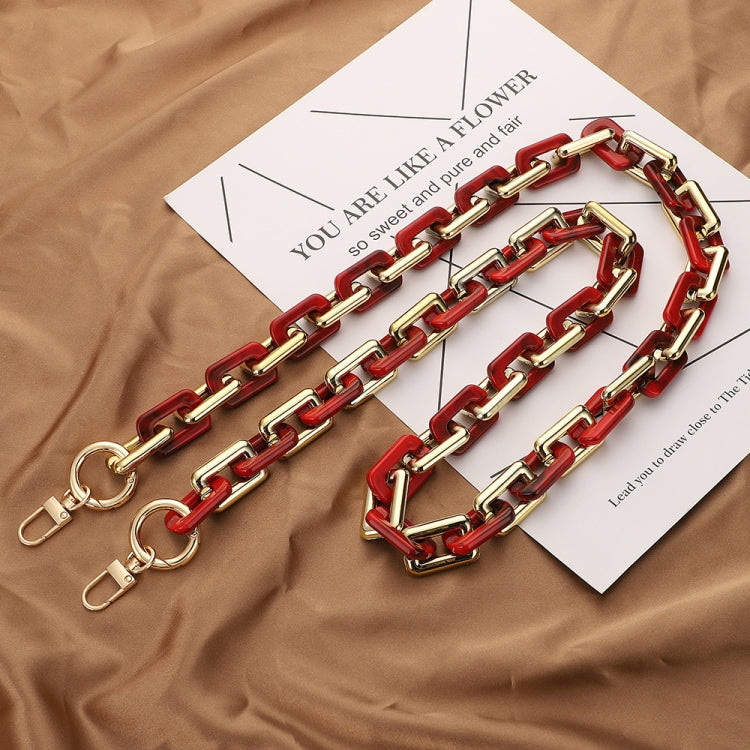 Catena per borsa in resina acrilica tartarugata 40-120 cm