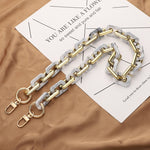 Catena per borsa in resina acrilica tartarugata 40-120 cm
