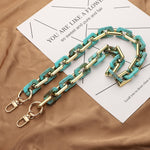 Catena per borsa in resina acrilica tartarugata 40-120 cm