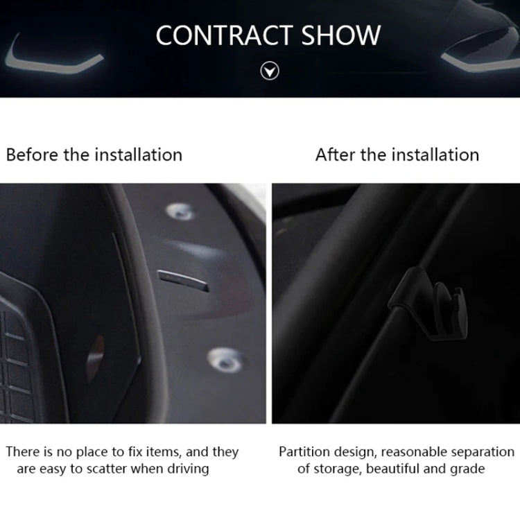 Gancio portaoggetti per Tesla Model Y bagagliaio anteriore