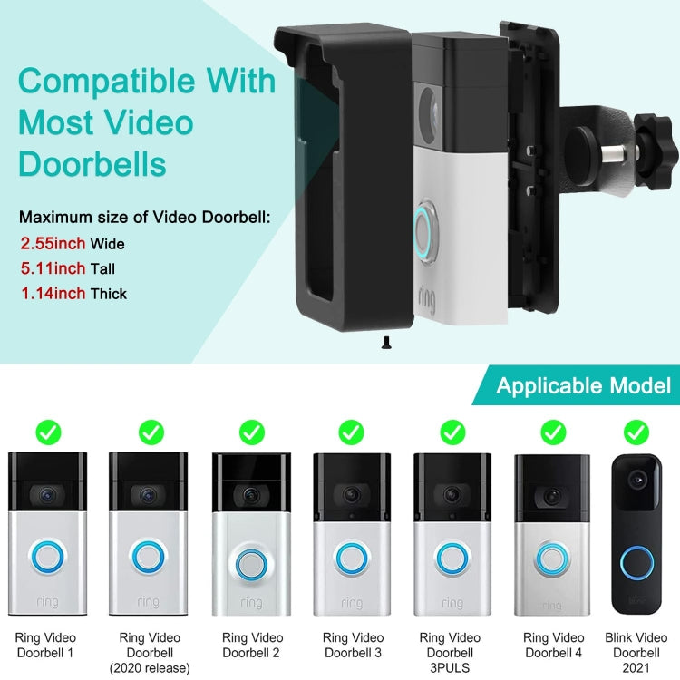 Staffa antifurto universale per campanello Blink e Ring