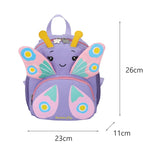 Zaino per bambini con farfalla cartone animato 23x26x11 cm