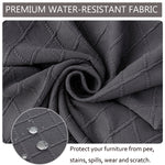 Fodera impermeabile per cuscino sedia jacquard scozzese