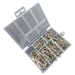Set 75 ganci da soffitto da avvitare in ferro