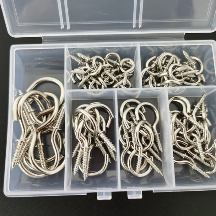 Set 75 ganci da soffitto da avvitare in ferro