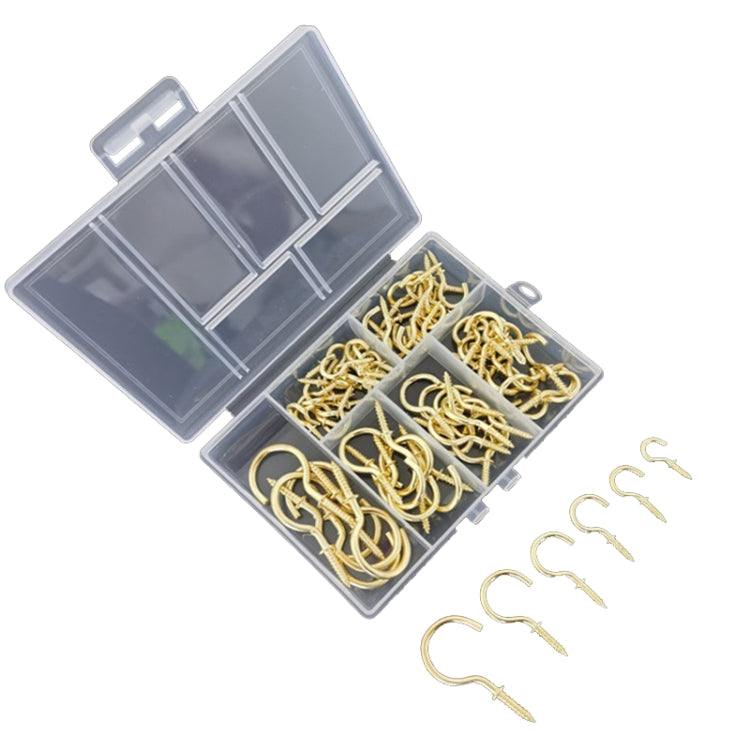 Set 75 ganci da soffitto da avvitare in ferro