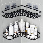 Staffa multifunzionale per rack bagno senza perforazione