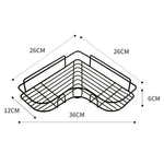 Staffa multifunzionale per rack bagno senza perforazione