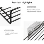 Staffa multifunzionale per rack bagno senza perforazione