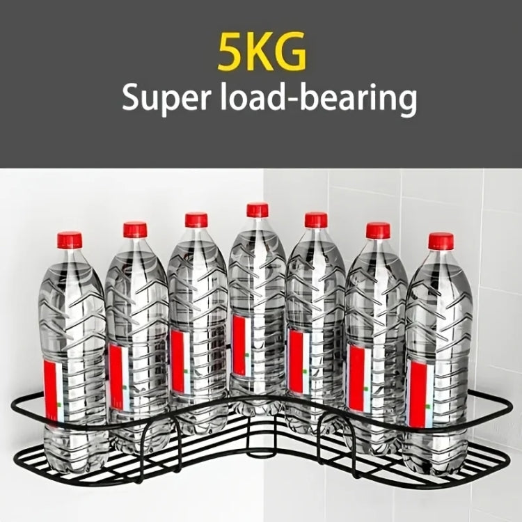 Staffa multifunzionale per rack bagno senza perforazione