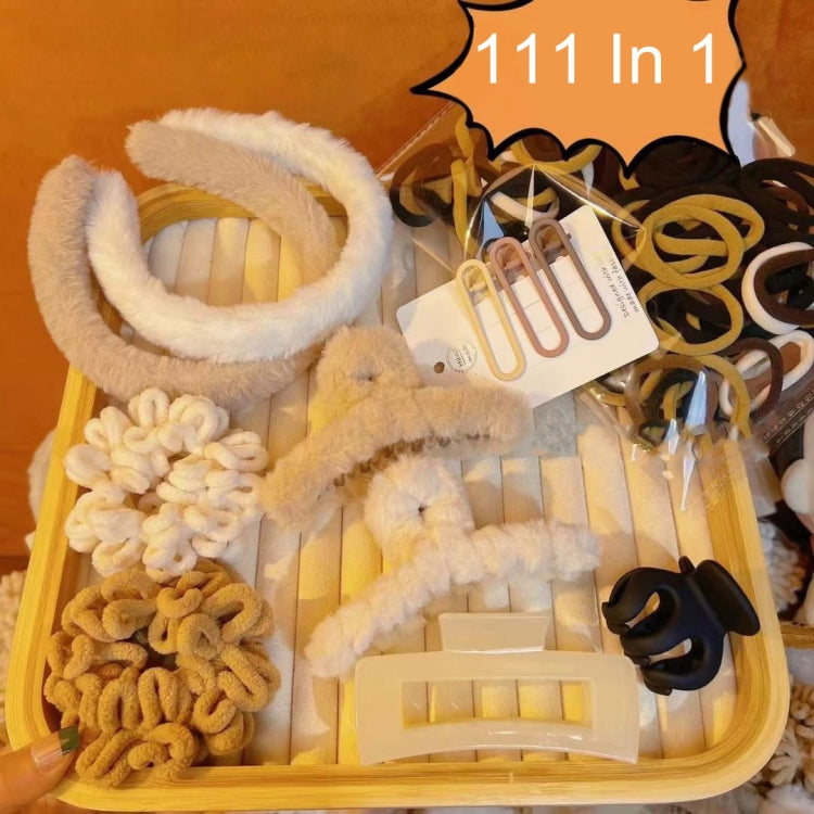 Set accessori per capelli con clip e fascia 111 pezzi
