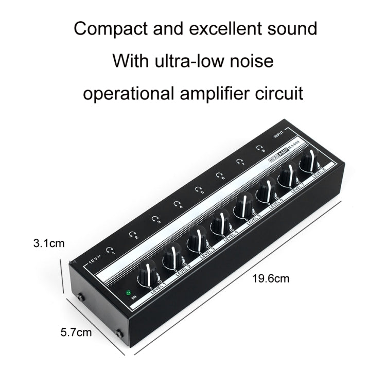 Amplificatore cuffie multicanale 8 canali HA800
