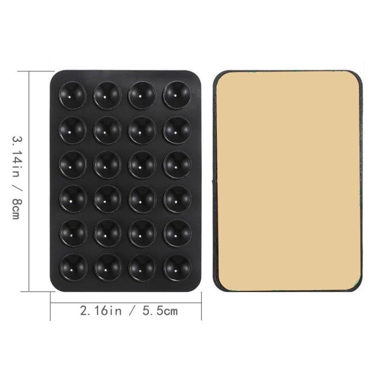Adesivi posteriori in silicone con 24 ventose quadrate