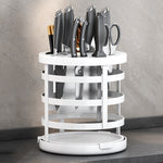 Organizzatore coltelli e bacchette cucina con drenaggio