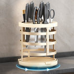 Organizzatore coltelli e bacchette cucina con drenaggio