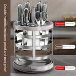 Organizzatore coltelli e bacchette cucina con drenaggio